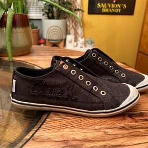 Coach Signature  Keeley Black Converse Style Sneakers 9B